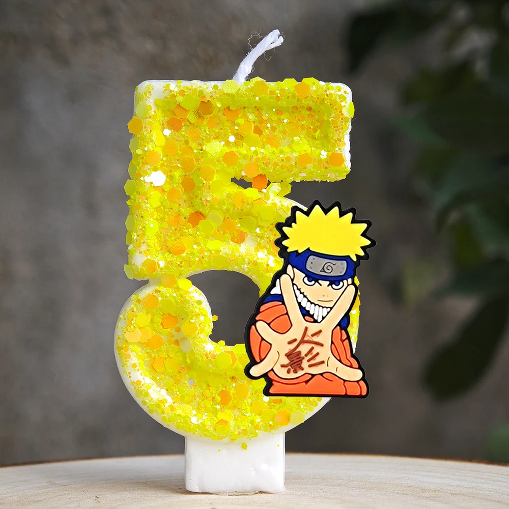 Naruto-Themen-Kuchenkerzen Anime Geburtstagstorten-Dekorationskerzen Party-Dekorationen Zubehör – Detail 6