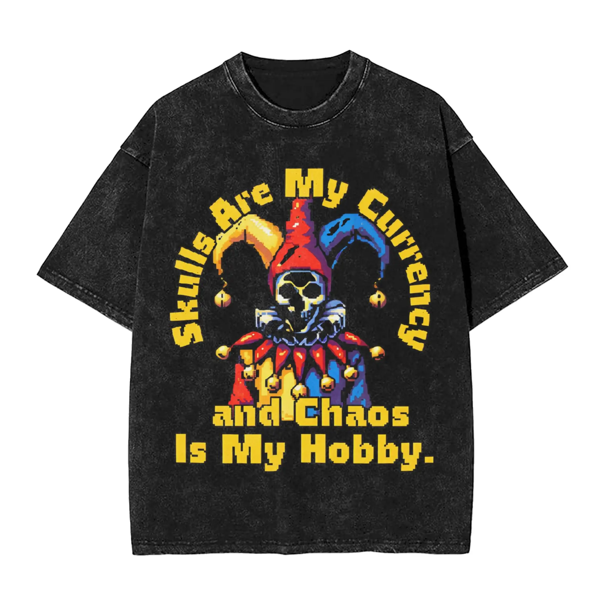 

Jester Game Who Needs Skill When You Have RNG T Shirt Summer Vintage T-Shirts For Man Short Sleeves Print Clothes