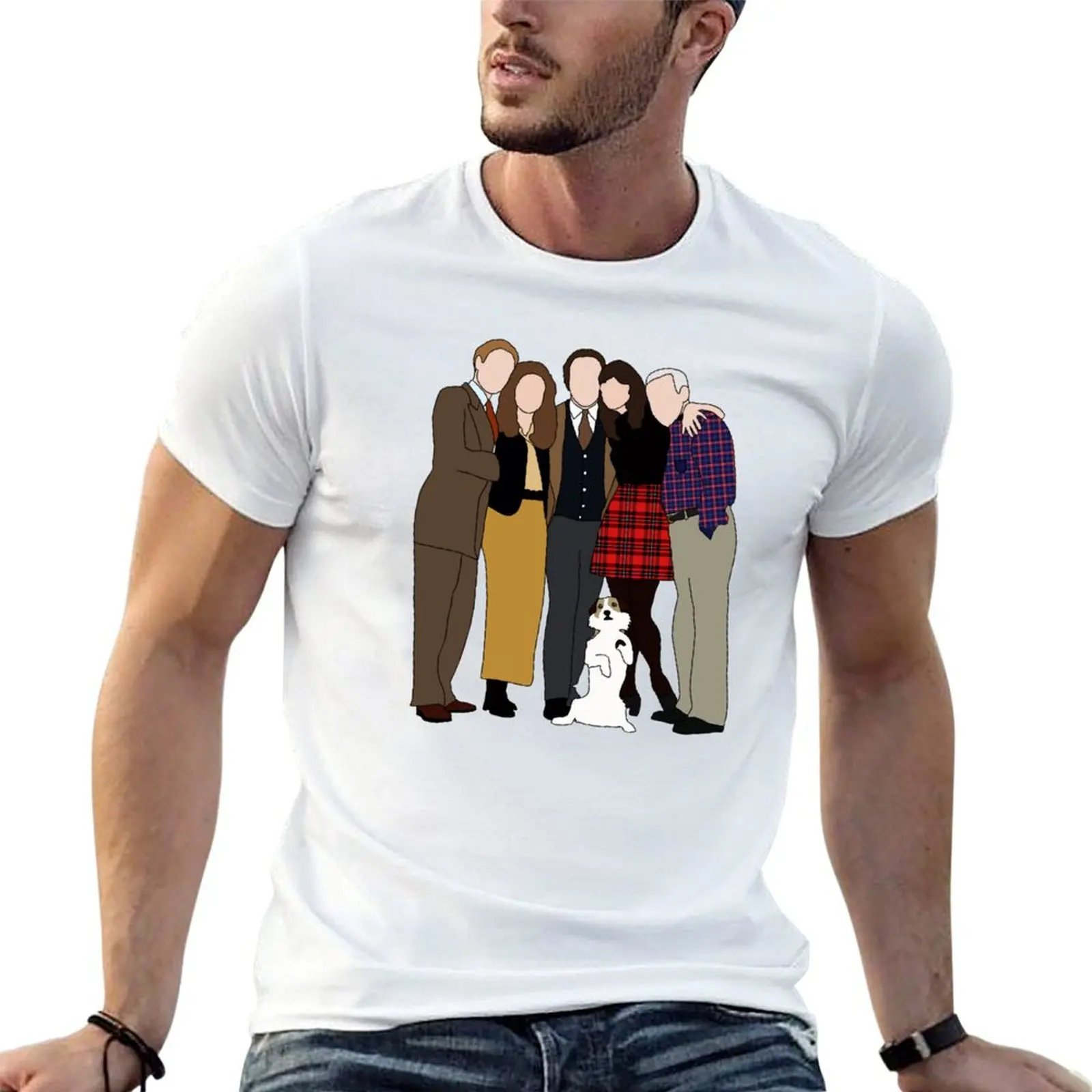 

Качественная мужская футболка Frasier, мужская рубашка с высоким рисунком, хлопковая рубашка