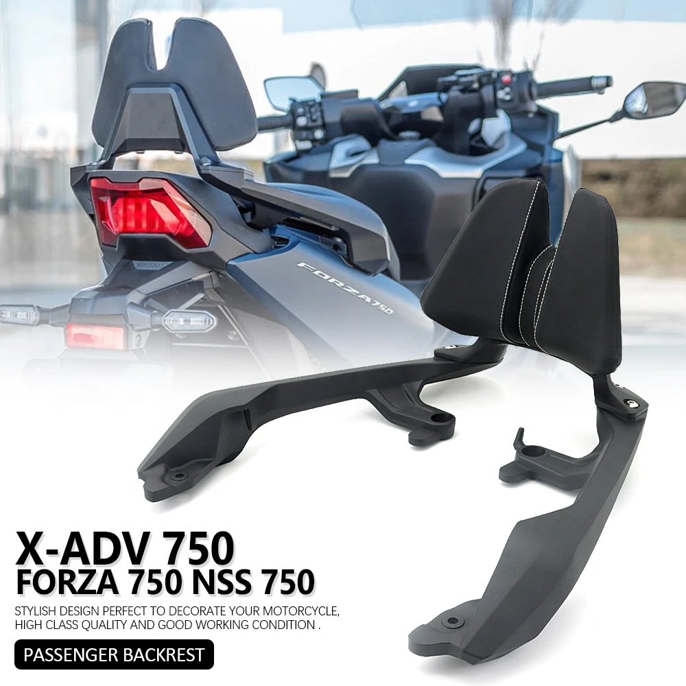 

New 2021 2022 Motorcycle Accessories Black Passenger Backrest For Honda X-ADV 750 XADV750 Forza 750 FORZA750 NSS750 NSS 750