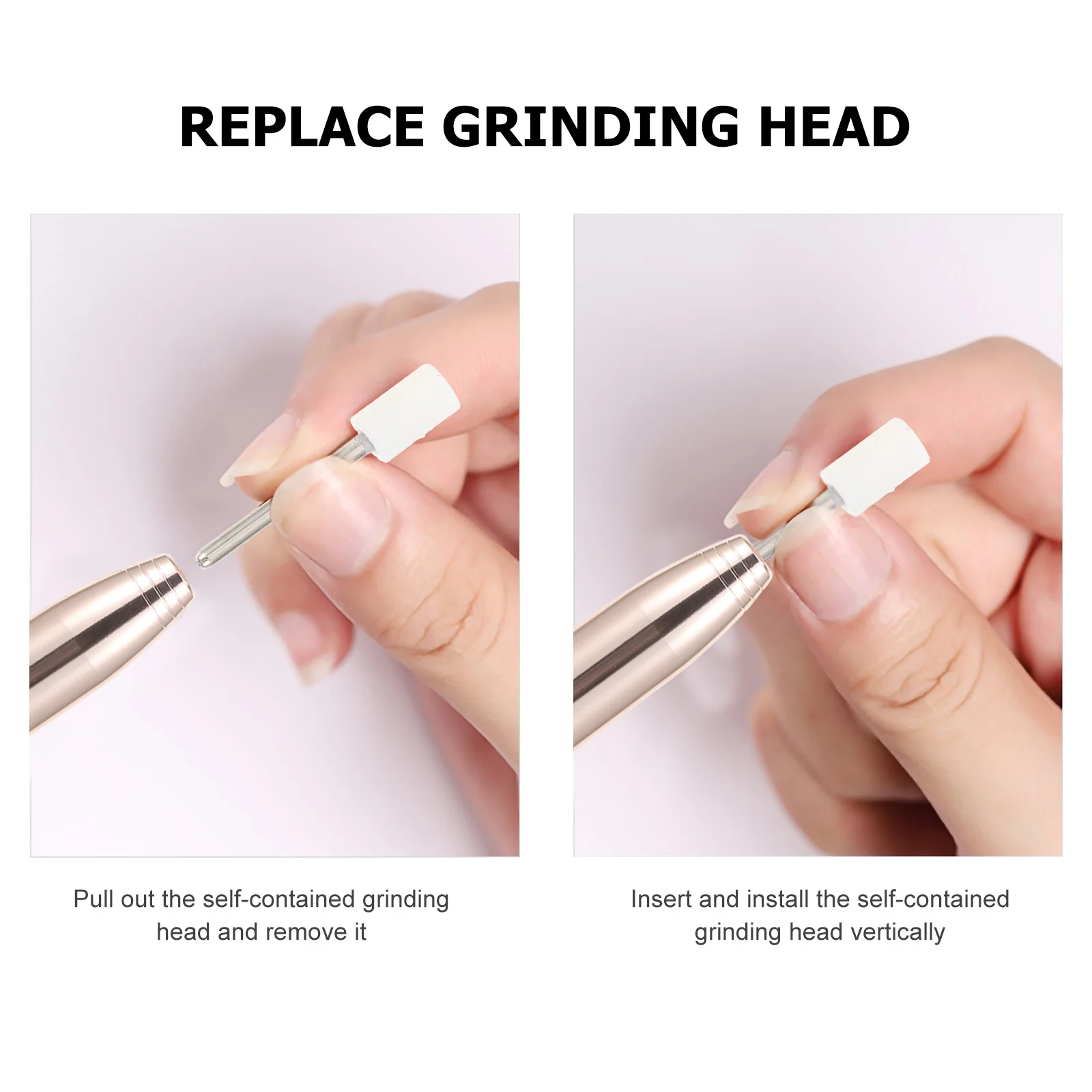 

1Set Electric Nail Drill Manicure Kit Stable High Speed Nail File Polishing Machine Lightweight Quiet Design with Speed Control