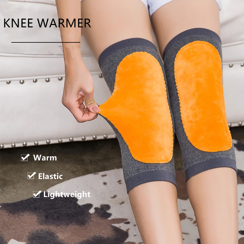 2pcs Cashmere Wool Knee Pads Support Men Women Winter Leg Knee Warmers Sleeve Wrap Protector for Joint Pain Tendonitis Arthritis