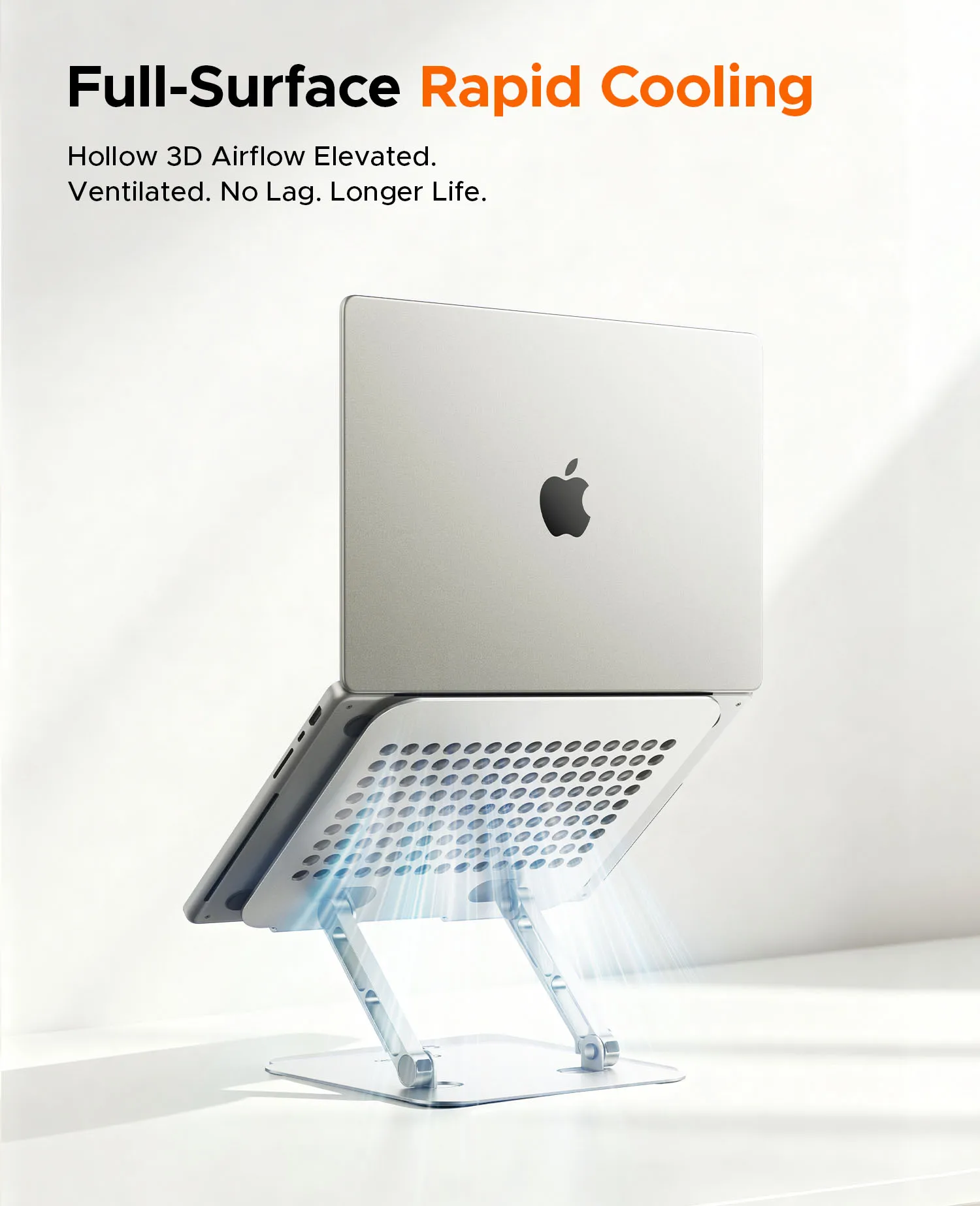 PHIXERO Aluminum Laptop Stand Foldable Adjustable Heat Dissipation Bracket For 10-17in Notebook Desktop Holder