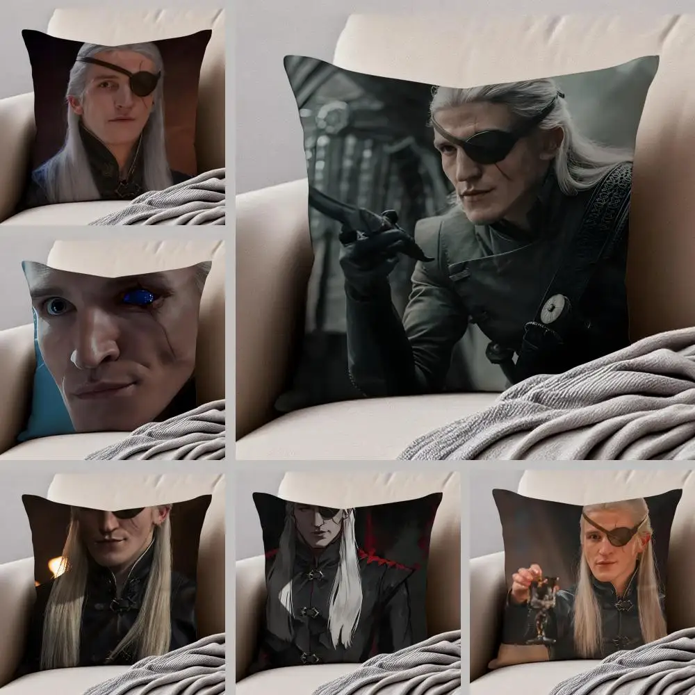 

Наволочка A-Aemond Targaryen Fantasy с потайной кнопкой, прочная полиэстеровая наволочка для подушки на стул