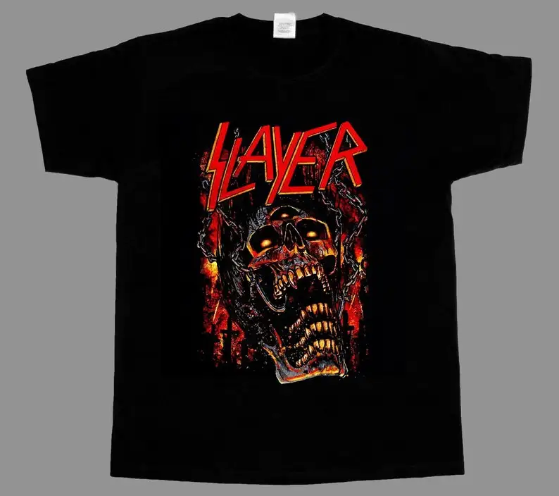 Slayer BENEDICTION TRANSCEND The Rubicon Vintage T Shirt Metal Music Black