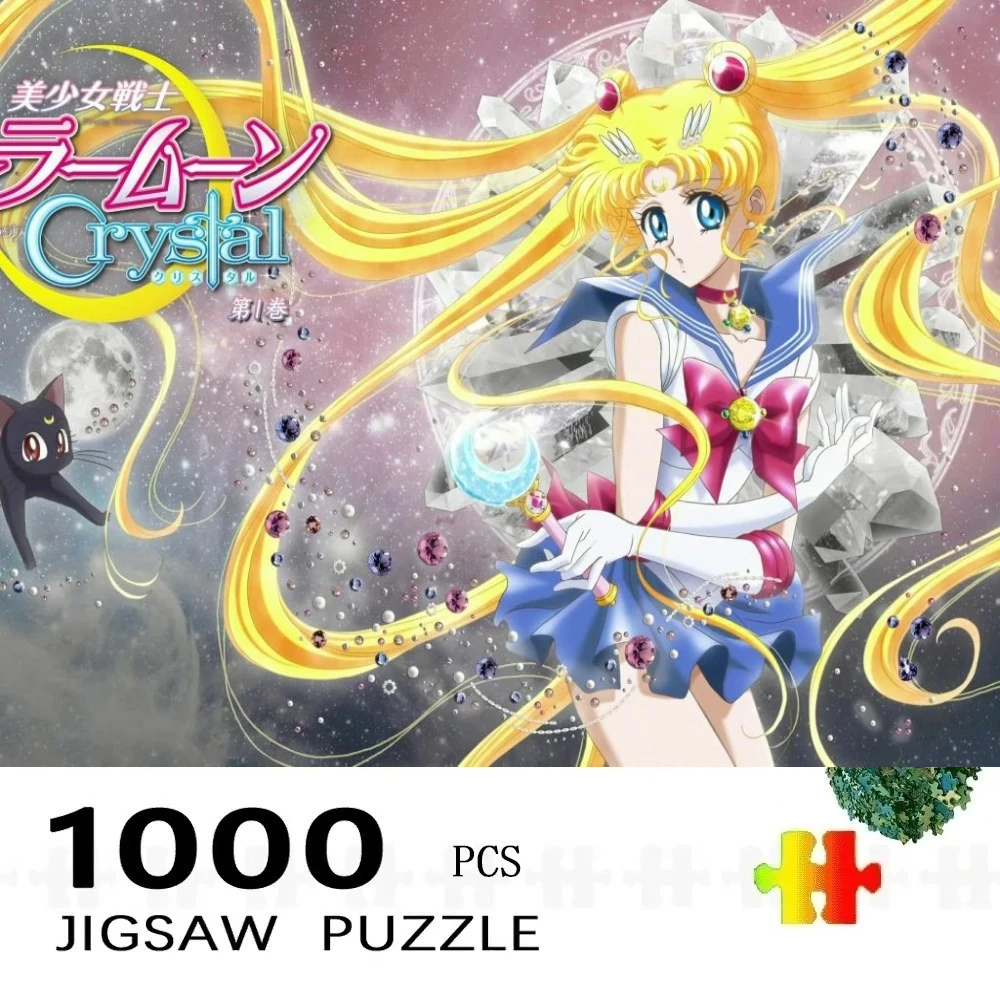 

500/1000pcs Adult Jigsaw Puzzles Sailor Moon Anime Cartoon Suitable for Adults & Families - Challenging Large Pieces, Portable