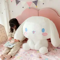 100CM Sanrio Cartoon Cinnamoroll Anime Plush Toys Japanese Cute Big Eared Dog Sitting Dolls Plushie Pillow Kids Christmas Gift