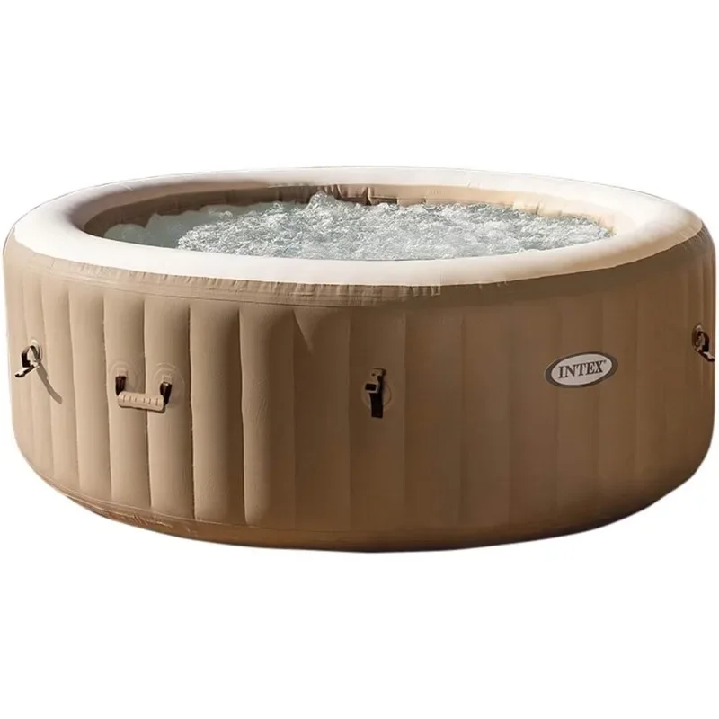 

28425E PureSpa Bubble Massage, Inflatable Spa Set, Tan, 4-Person，Tan