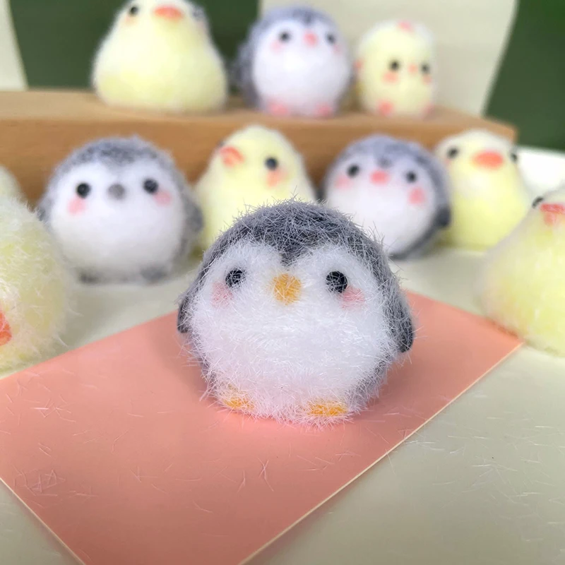 سوبر لطيف أصبع جرو صغير الإغاثة ضغط لعبة لزجة صغيرة الفرخ خنزير الكلب لعبة لتخفيف الضغط الضغط اللعب