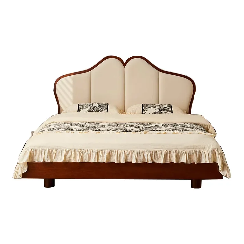

French style, medieval style, suspension, butterfly bed, small apartment, space saving, double bed, ash wood