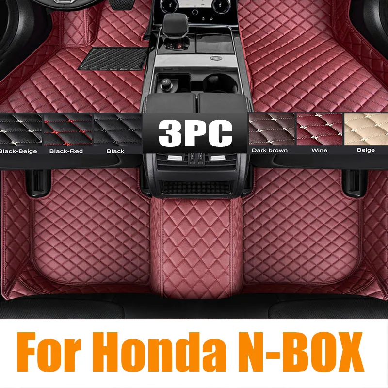 

For Honda N-BOX JF3 RHD 2017-2023 Auto Car Floor Mats All-Weather TPE Foot Mat Odorless Pad Waterproof Tray Interior Accessories