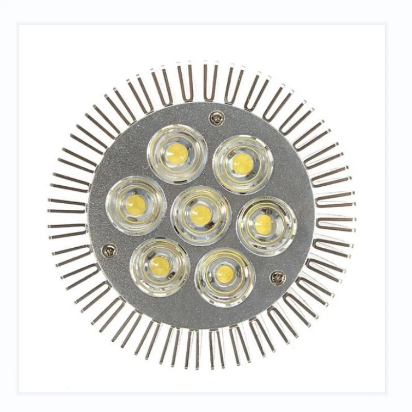 Free shipping High quality 2 years warranty 85V-240V E27 White/ Warm white /Cool white 7X1W 7W led spotlight/PAR30 LED light