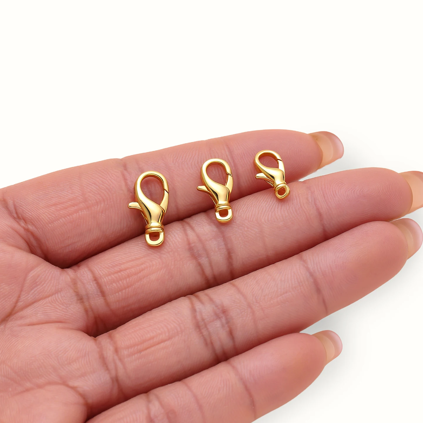 2Pcs 14/18K Gold Rotating Lobster Clasps For Bracelets Necklaces DIY Hooks Chain Closure Accessories For Jewelry Making Findings - view 6