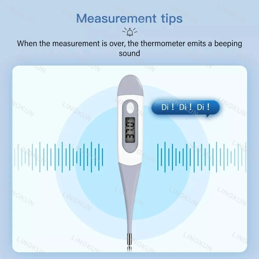 Thermometer Electronic Soft Head Digital Oral Armpit Temperature Measurement Household Adults Children Thermometers for Fever image 6