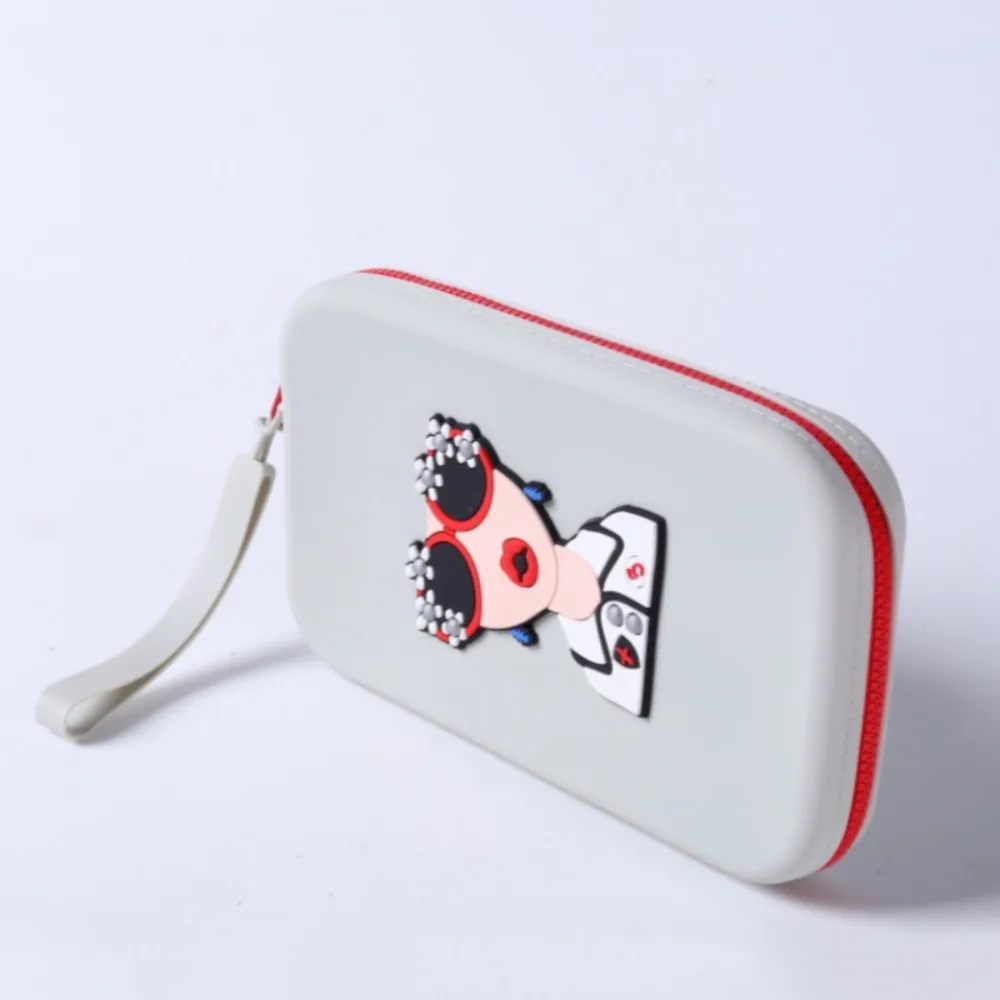 

Portable Square Shape Coin Purse Large Capacity Multi-Purpose Earphone Organizer Waterproof Makeup Brush Holder Travel
