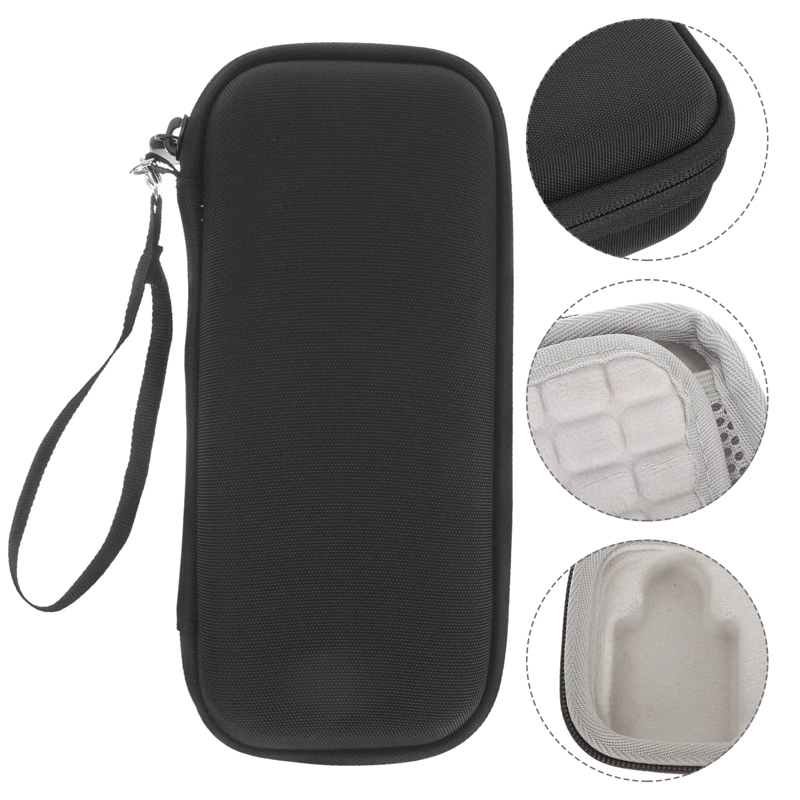 

Portable Microphone Bag Shockproof Mic Case Lightweight Small Microphone Storage Bag with Lanyard for Outdoor and Travel