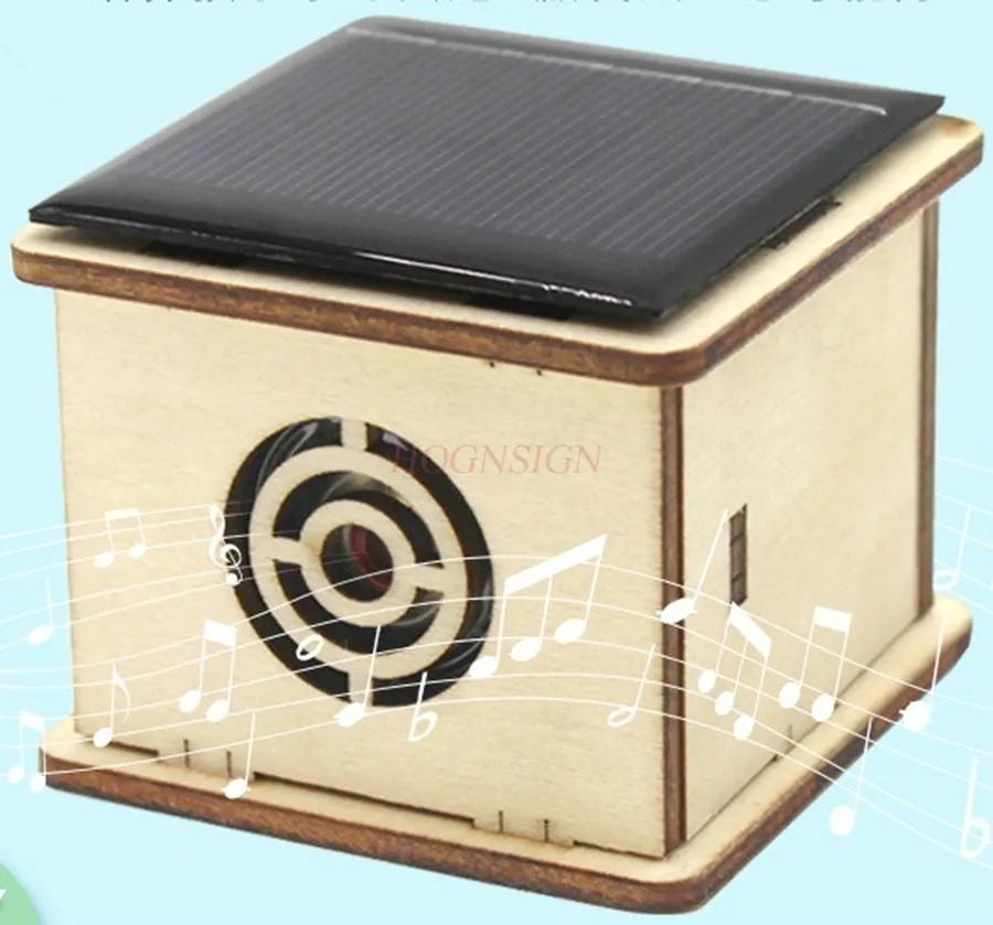 1 set physics, popular science, students' manual DIY technology production，Scientific experiment, solar energy, music box,