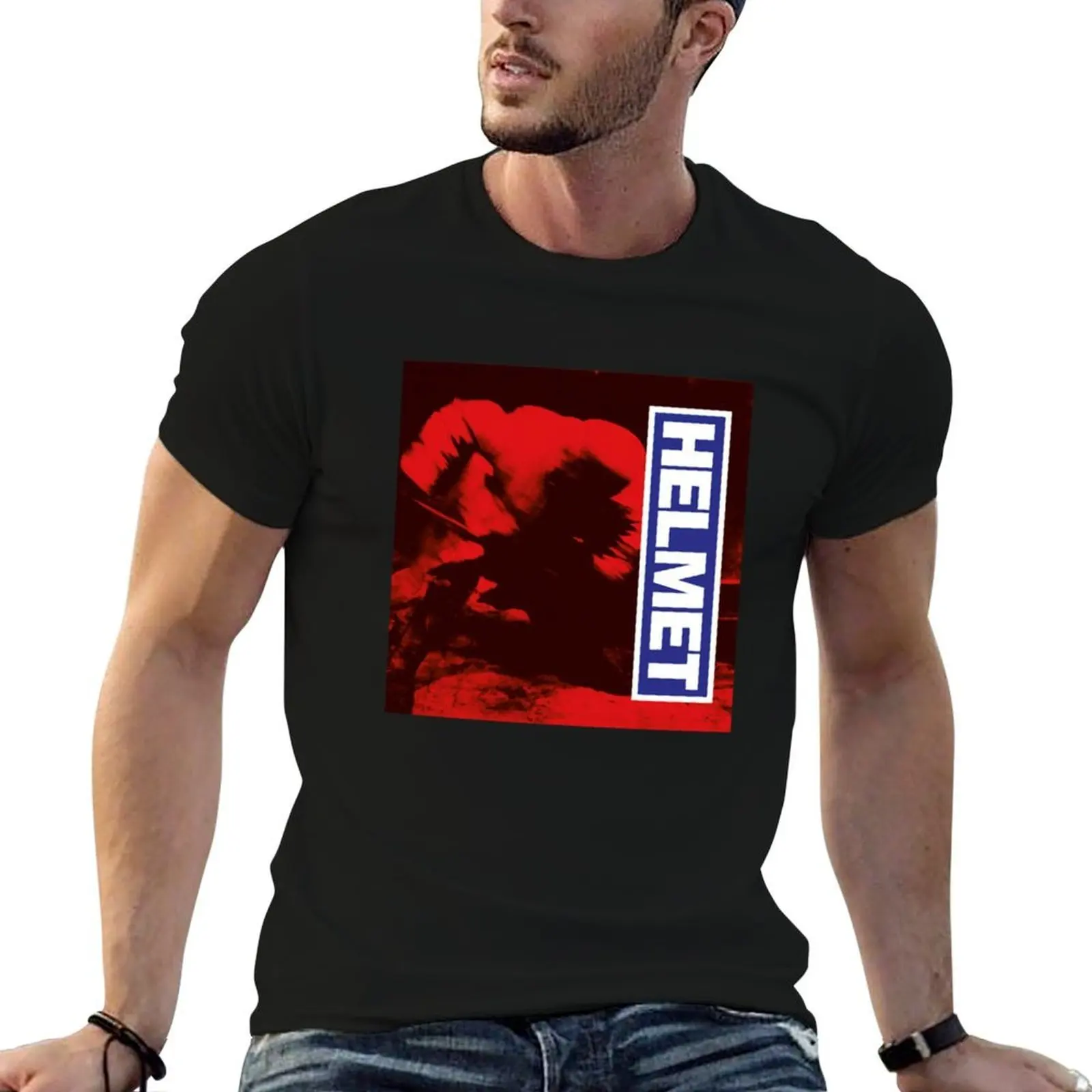 

Meantime Helmet T-Shirt t shirt man designer t shirts for man pack cotton T-Shirt