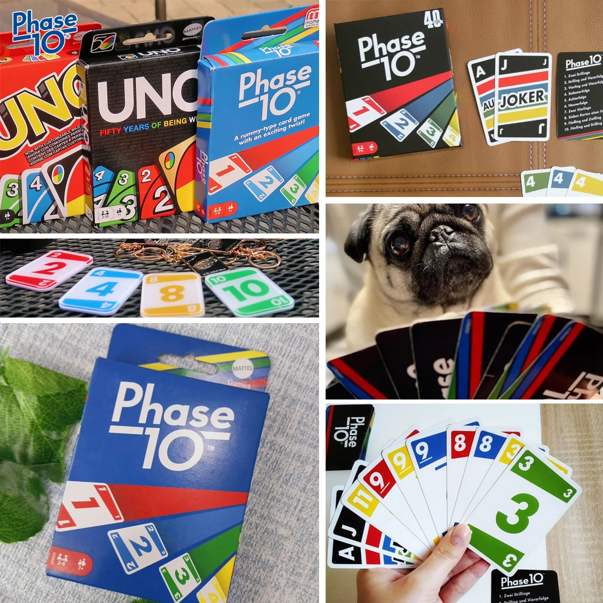 PHASE10&UNO Dragon Ball Pairing Card Game Multiplayer Family Gathering Chessboard Game Fun Friends Entertainment Poker