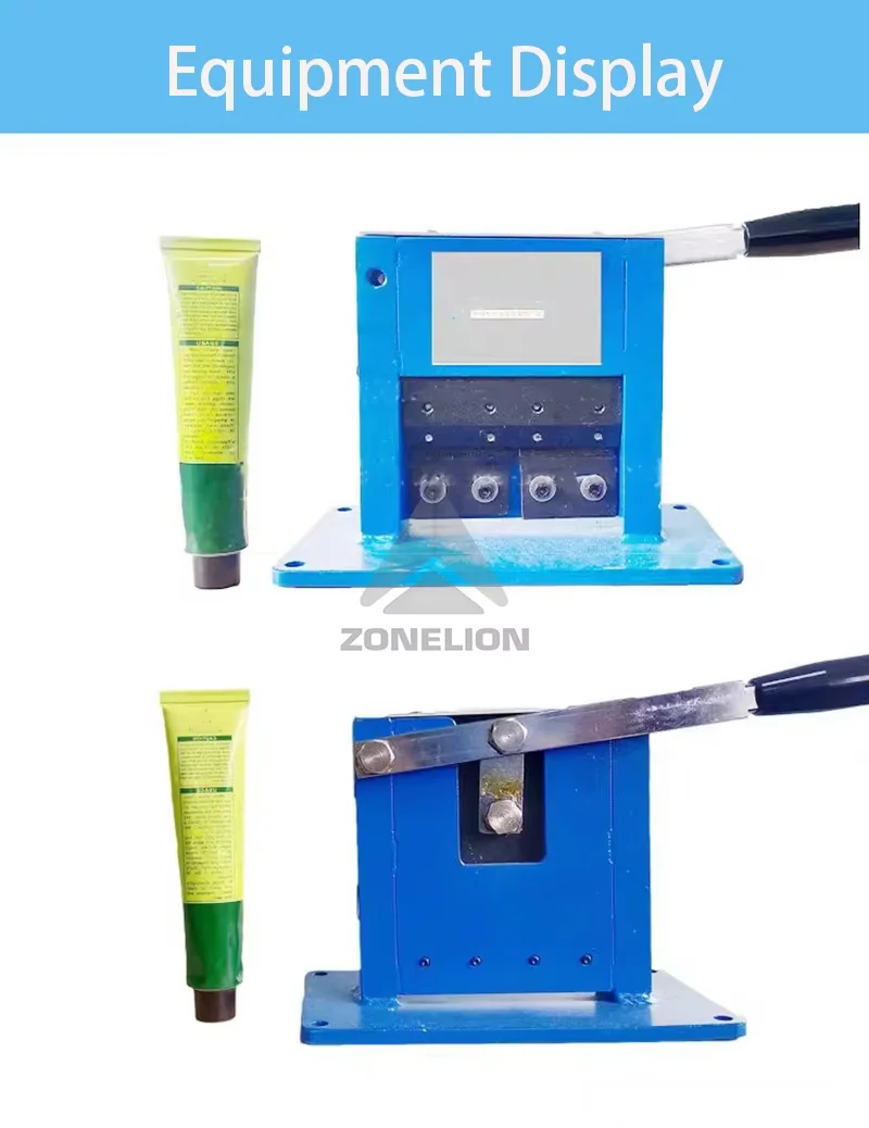 歯磨き粉チューブシーリングマシン パイプシーリングテールマシン 手動卓上アルミエンボス加工機（アルミ・プラスチック用）