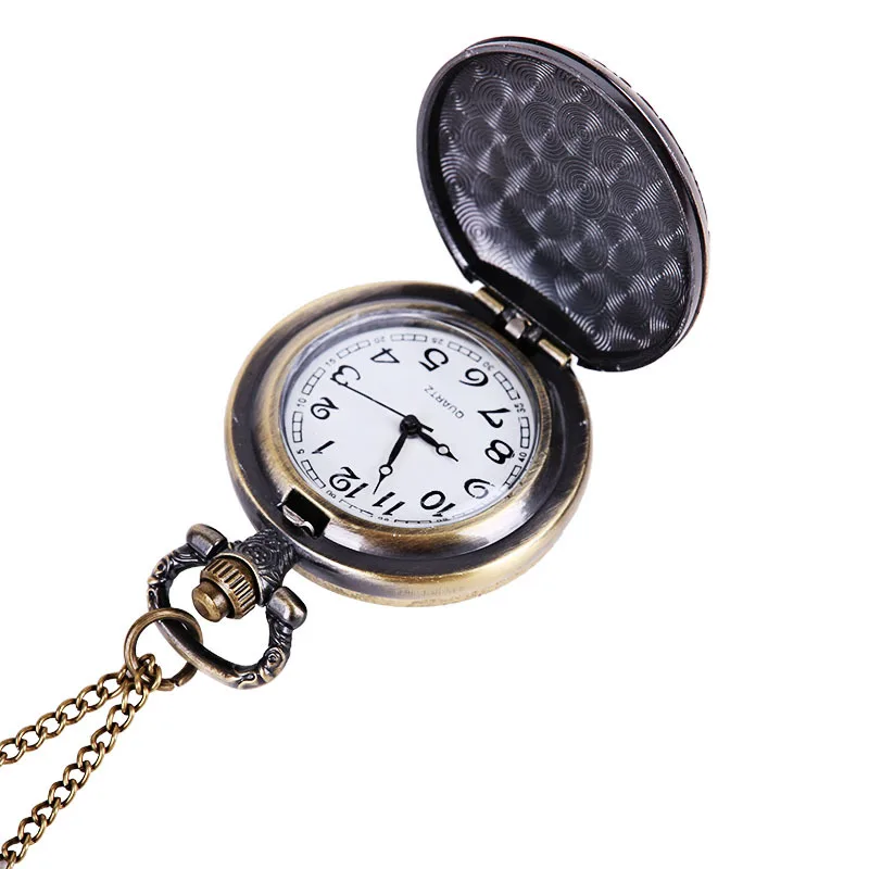 Vintage Cao Cấp Đồng Đen Bạc Màu Mặt Thạch Anh Đồng Hồ Bỏ Túi Cho Nam Nữ Nhỏ Fob Dây Chuyền Vòng Cổ Đồng Hồ Mặt Dây Chuyền Đồng Hồ