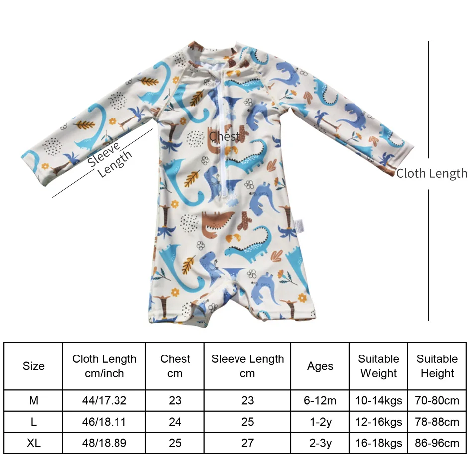 EezKoala Children\'s One Piece Swimsuit Sunscreen Quick-Dry Baby Surfing Suit for Boys Girls Swimwear Toddler Bathing  Swim Cloth