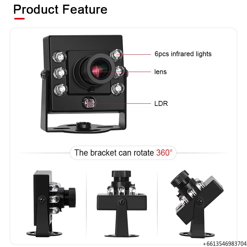 3206 OV9281 720P Mini HD Camera High-Speed 120fps 210fps USB Camera IR940 4mm 60degrees Infrared Night Vision Global Shutter