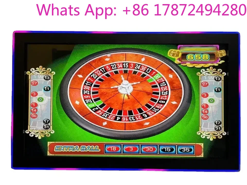22 Inch gold Touch LED  Coin Pusher american style video game board + slave