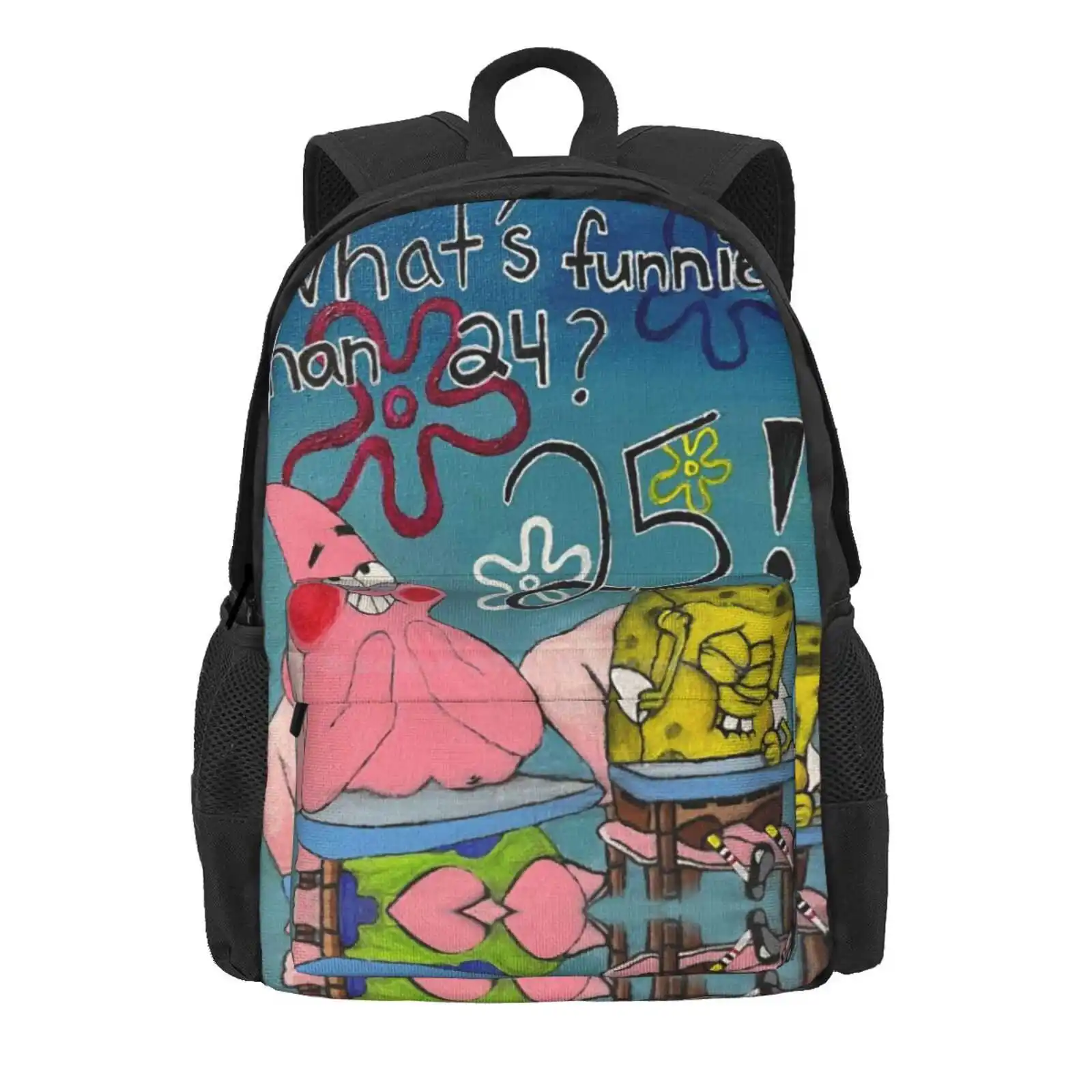 What’S Funnier Than 24? Hot Sale Schoolbag Backpack Fashion Bags Birthday Cartoon Kids Shows Fan