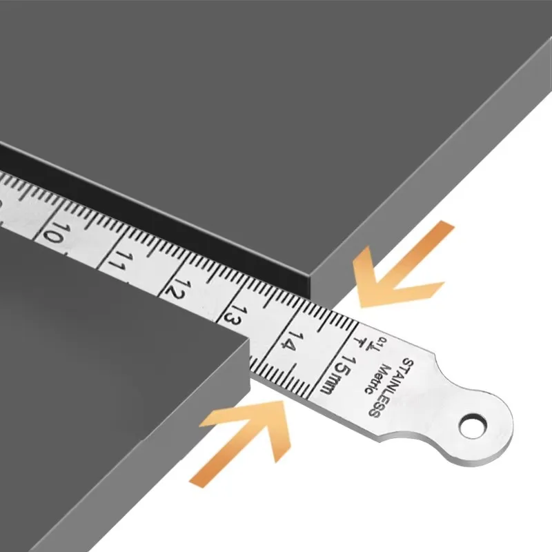 1Pcs Edelstahl Lücke Gauge Blende Kegel Gauge High-präzision 0-15mm Edelstahl Innen Durchmesser Gauge keil Stecker Gauge