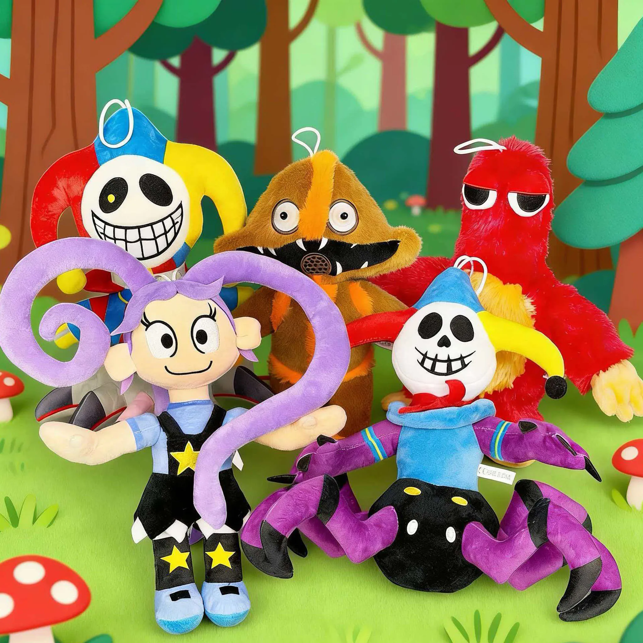 Anime Peripherals Prototype Plush Toy New Playtime 5 Game Monster Clown Lily Lovebraids Plush Doll Toy Birthday Christmas Gift