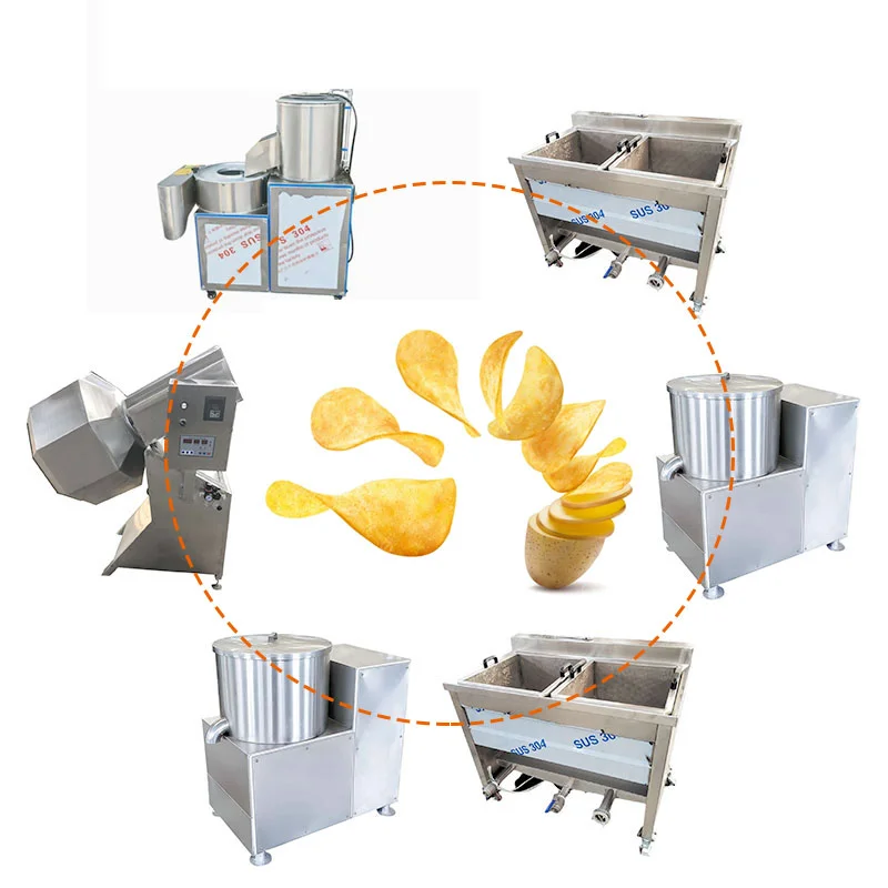خطوط معالجة آلة رقاقة البطاطس الحلوة المتقدمة ذات الإخراج العالي 100 كجم خط إنتاج رقائق البطاطس #3