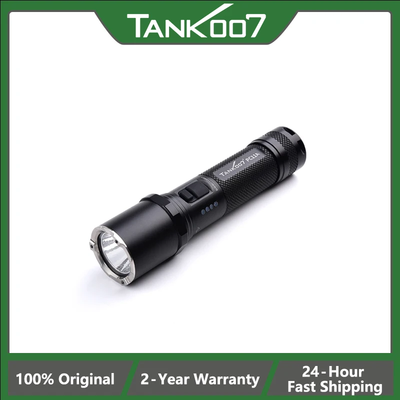 

TANK007 High-power LED Police Flashlight USB Rechargeable 18650 Battery Waterproof and Shockproof Torch for Military Emergency