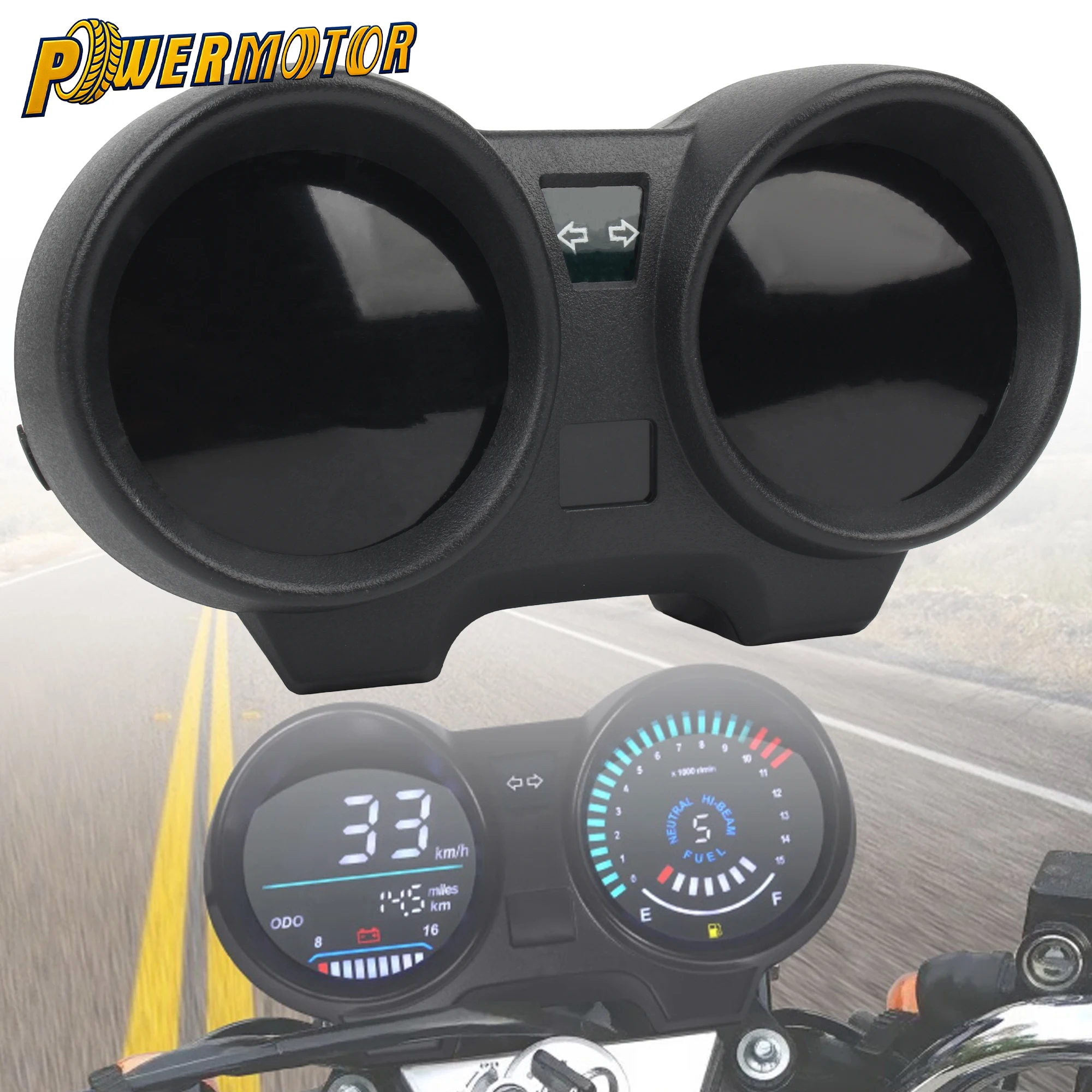 

Motorcycle LED Digital Dashboard For Brazil Titan 150 Honda Cg150 Fan150 2010 2012 2022 Moto Tachometer Speedometer Replacement