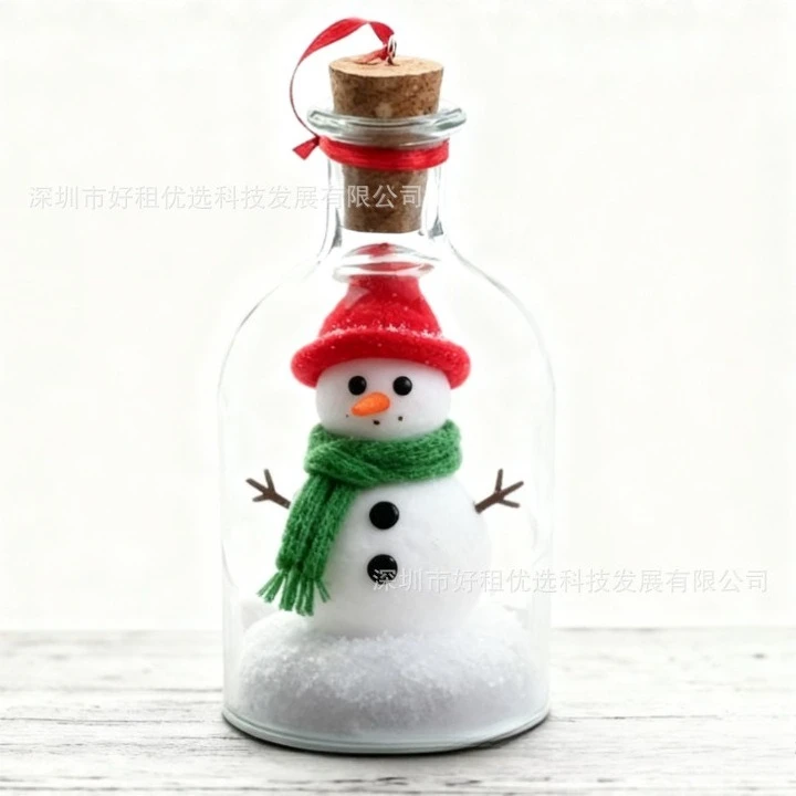 Christmas tree bottle letter Christmas drift bottle beloved secret admirer