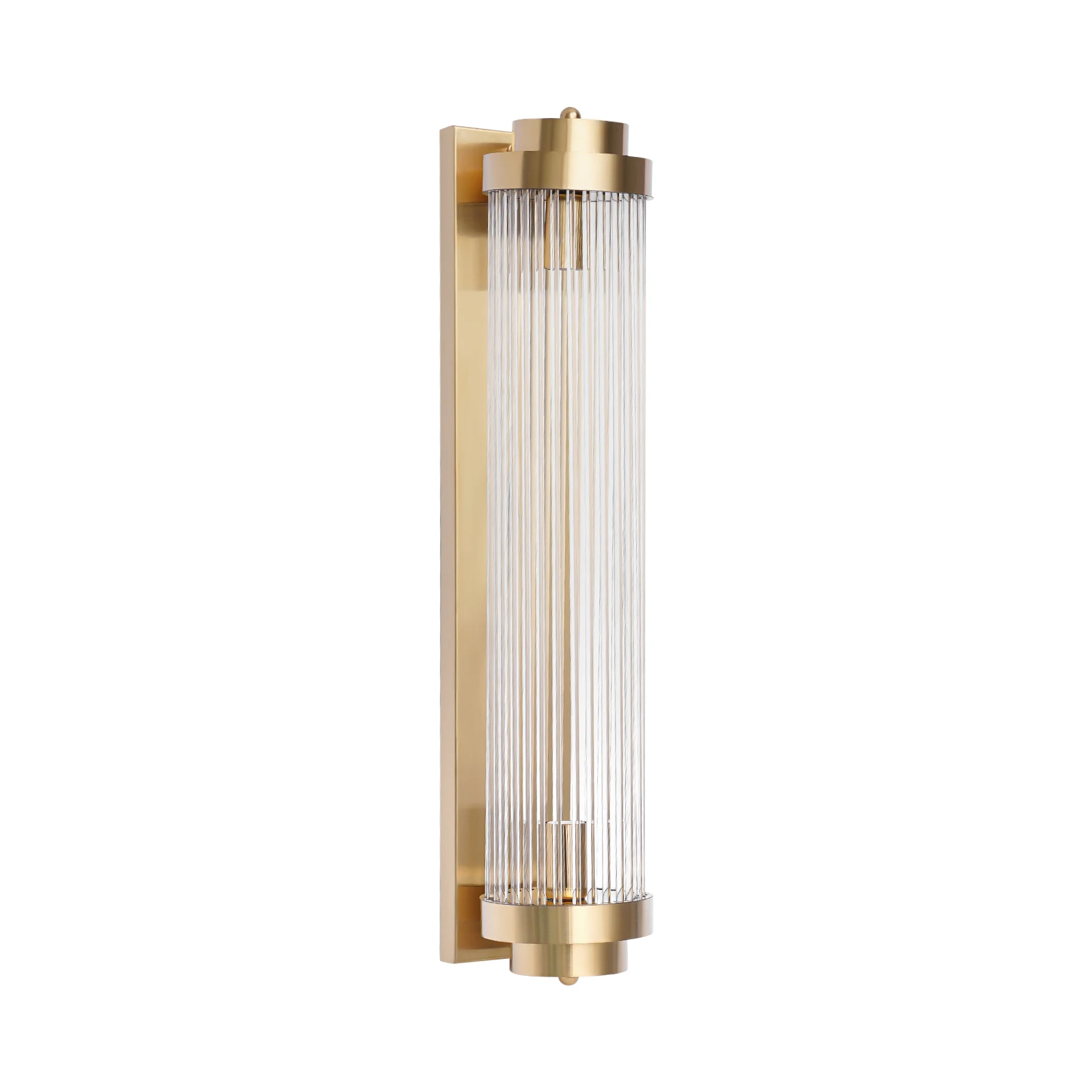 

E14 Bulbs Gold Clear Wall Lamp,12W Stainless Steel Glass Retro Wall Light,Wall Mount Light Fixture Warm Light