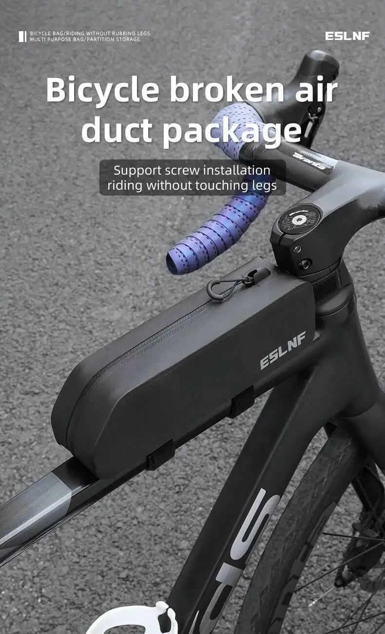 ESLNF Tragbare Vollständig Wasserdichte Vorderrahmen-Fahrradtasche Aufbewahrung MTB Rennrad Oberrohr-Fahrradtaschen – Detail 1