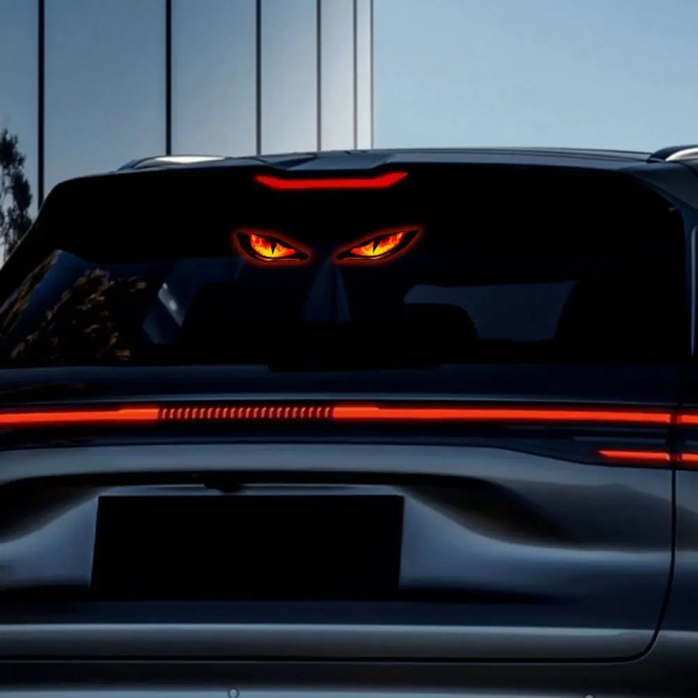 Creative Car Demon Eye Light Cool Suction Cup Installation Solar Warning Light Safety Dynamic Vehicle Signal Lights