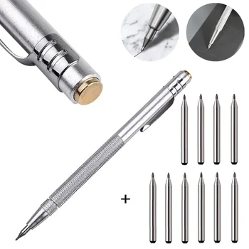Diamant Metall Marker Gravur Stift Wolfram Hartmetall Feder Stylus Stift Für Glas Keramik Metall Holz Gravur Hand Werkzeuge