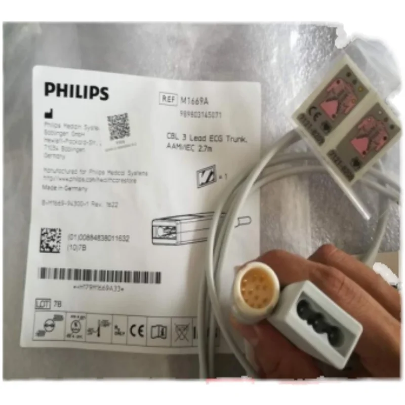 Suitable for the original Philips monitor ECG lead connecting cable three lead M1669A.