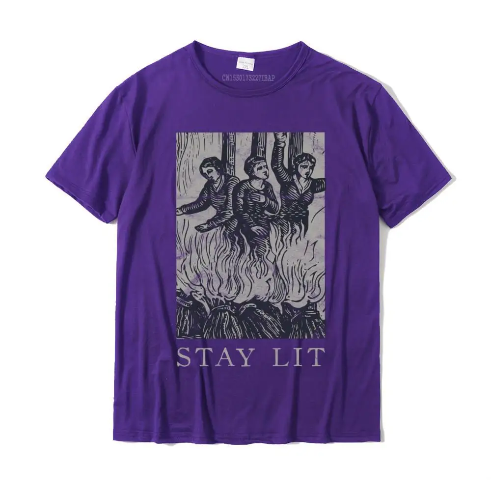 Occult Stay Lit Satan Devil Hell Unholy Antichrist Witch Short Sleeve T-Shirt T Shirt Summer Fashionable Mens Tees Summer Cotton