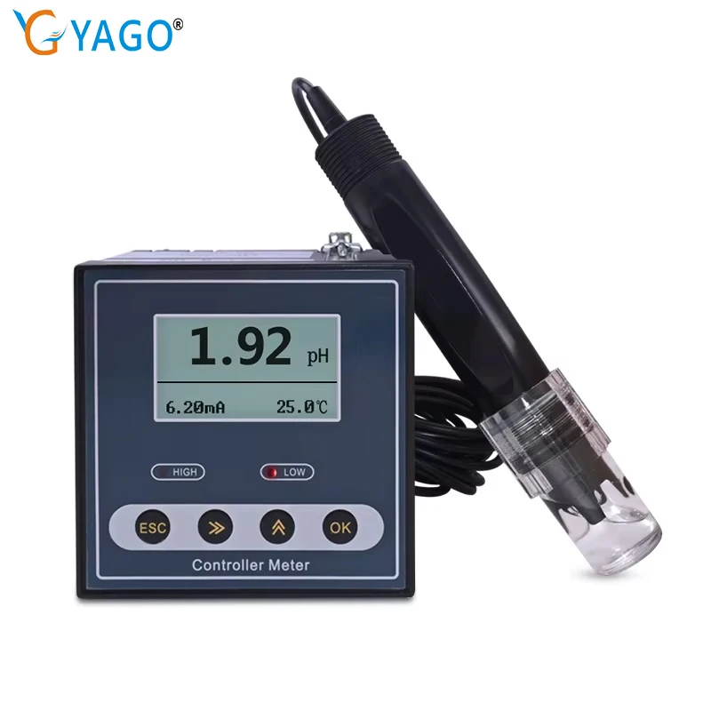 

NEW Online PH-110 Digital Industrial Ph /ORP Meter Sensor Electrode Ph Probe for Sewage Detection,Dosing Control