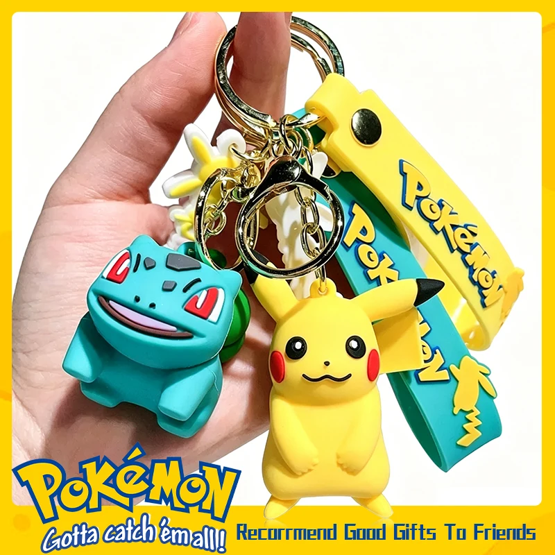 Chaveiro Pokémon Pikachu, Figura de Ação Anime, Boneco Fofo Charmander Psyduck, Chaveiro para Carro, Bolsa, Joia de Moda, Presente, Brinquedo Infantil Kawaii
