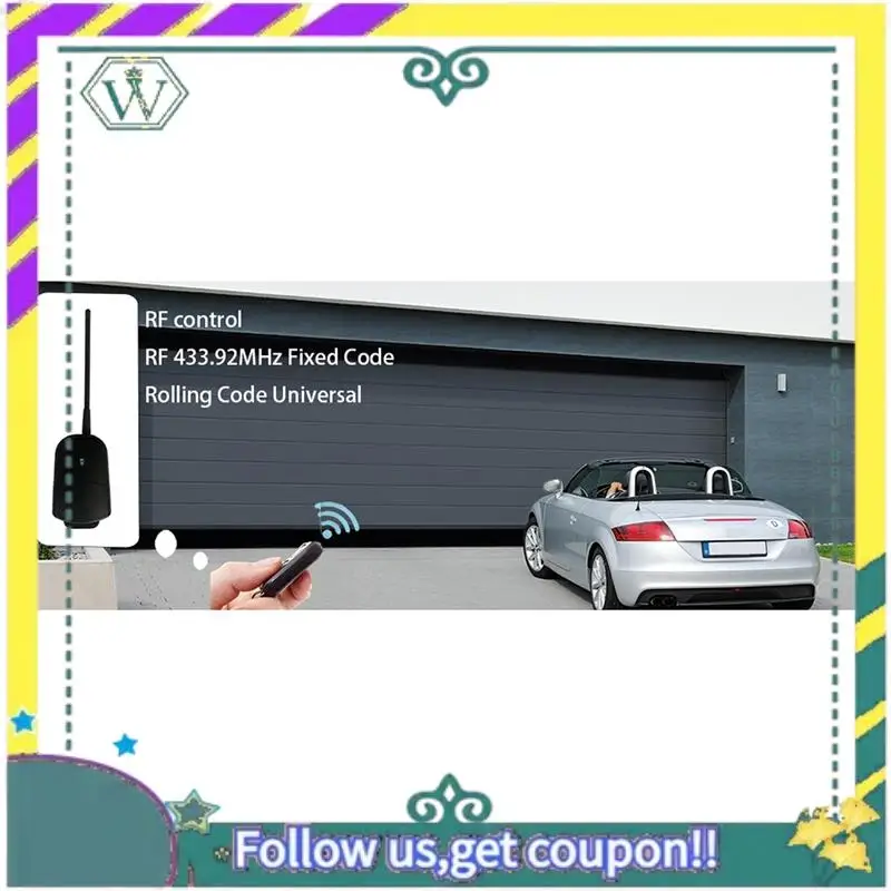 

NEW 2CH Universal 433.92 Mhz Garage Door Remote Control Receiver 433Mhz Switch DC AC 12V 24V 2 Channels RF Relay Module