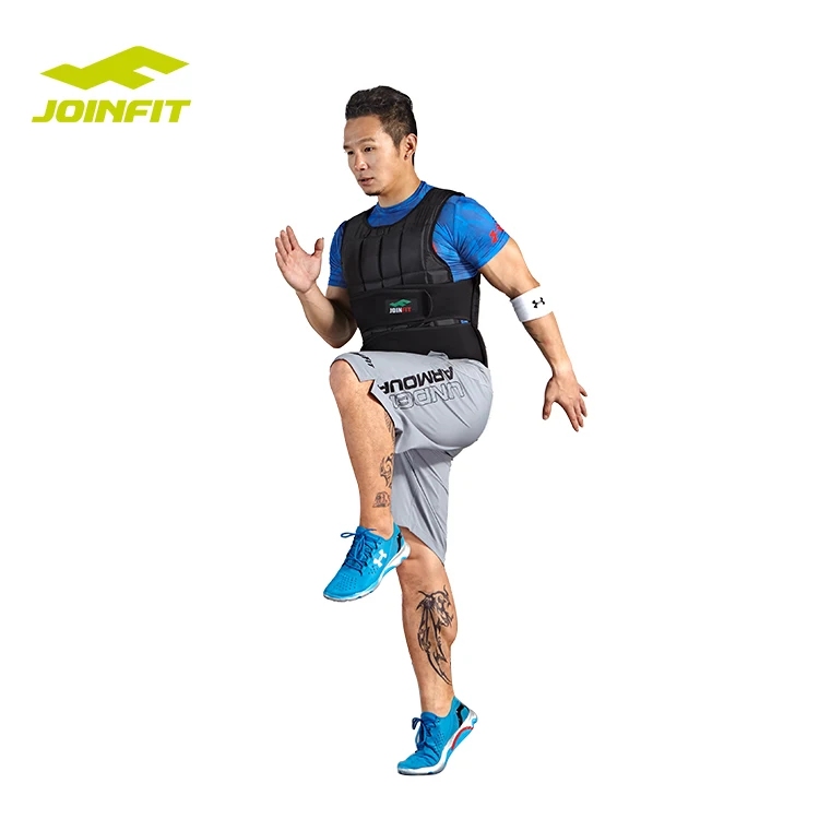Treinamento funcional feito sob encomenda do colete ponderado ajustável do Gym 400g 830g