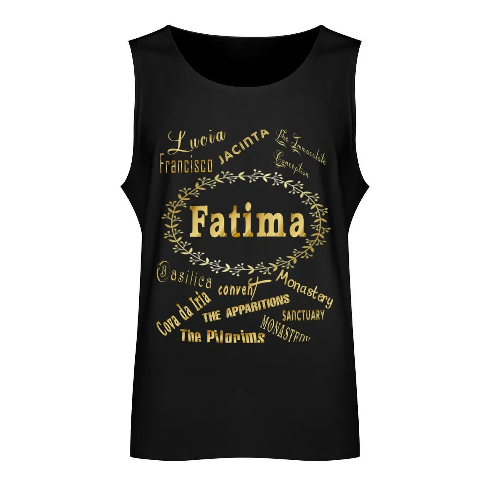 Our Lady of Fatima Portugal Lucia Jacinta Francisco Tank Top Man summer clothes gym t-shirts mens clothing bodybuilding t-shirt