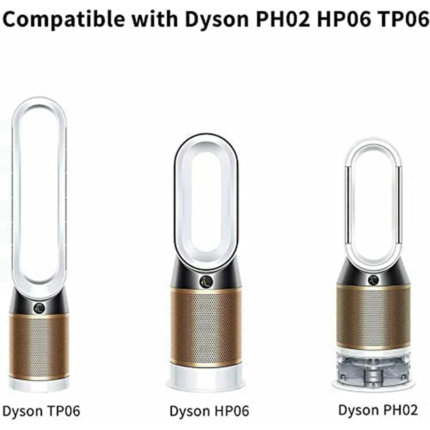 A52Q-4X Luftreiniger HEPA- und Kohlefilter für Dyson TP06, TP09, HP06, PH01, PH02, TP07, HP07, HP09, 970341-01, 965432-01 – Detail 6