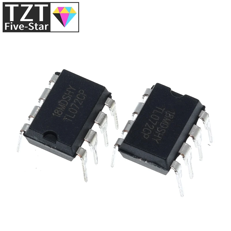 TZT 10PCS TL072CP TL072 TL072CN