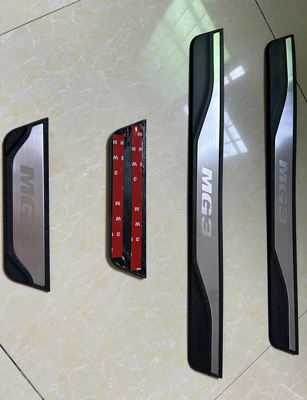 Fit MG 3 MG3 HYBRID 2024 2023 HEV EV Door Sill Scuff Plate Pedal Pad Protector Guard  Doorsill Stainless Steel Car Accessory