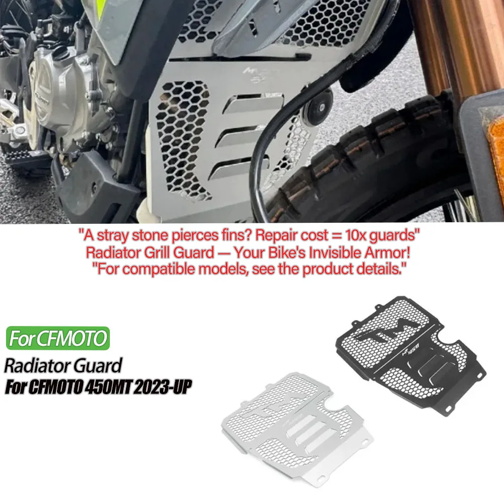 

450MT Clear FOR CFMOTO 450MT Radiator Guard Forcfmoto 450MT Oil Cooler Guard Protection Engine Water Tank Gril Radiator cover